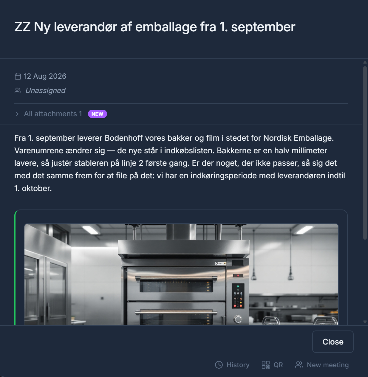 Announcement